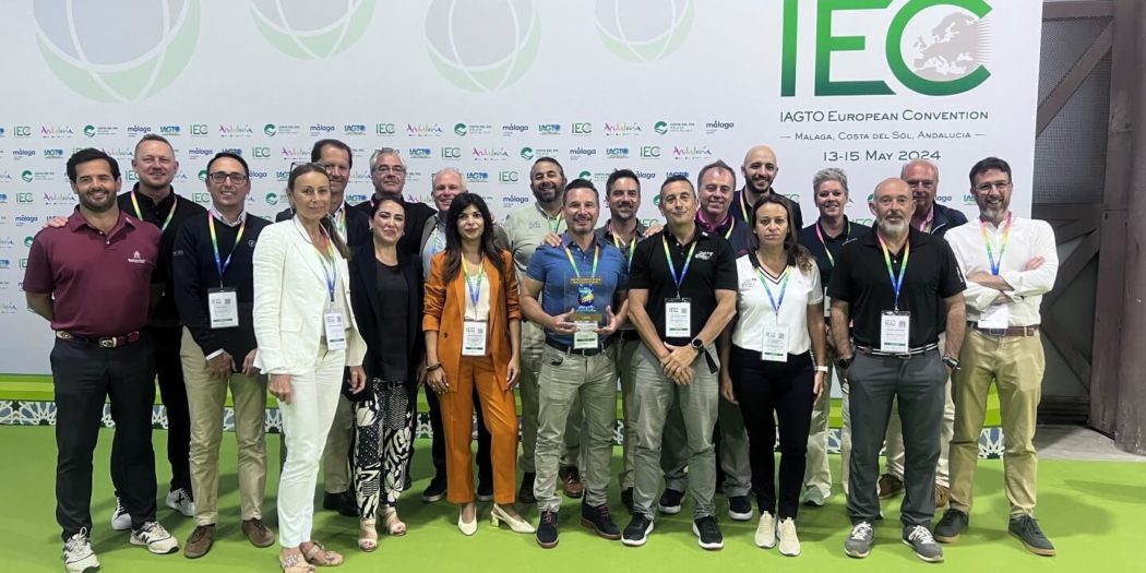 Foto de personal técnico del Patronato Provincial de Turismo de la Diputación de Cádiz junto a empresarios y profesionales del sector gaditano del golf